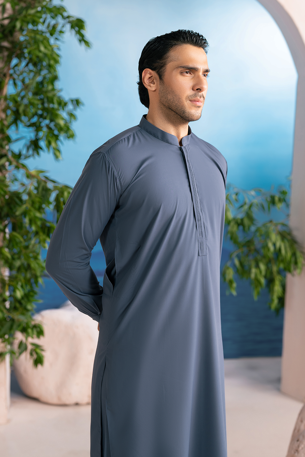 Steel Blue | Shalwar Kameez