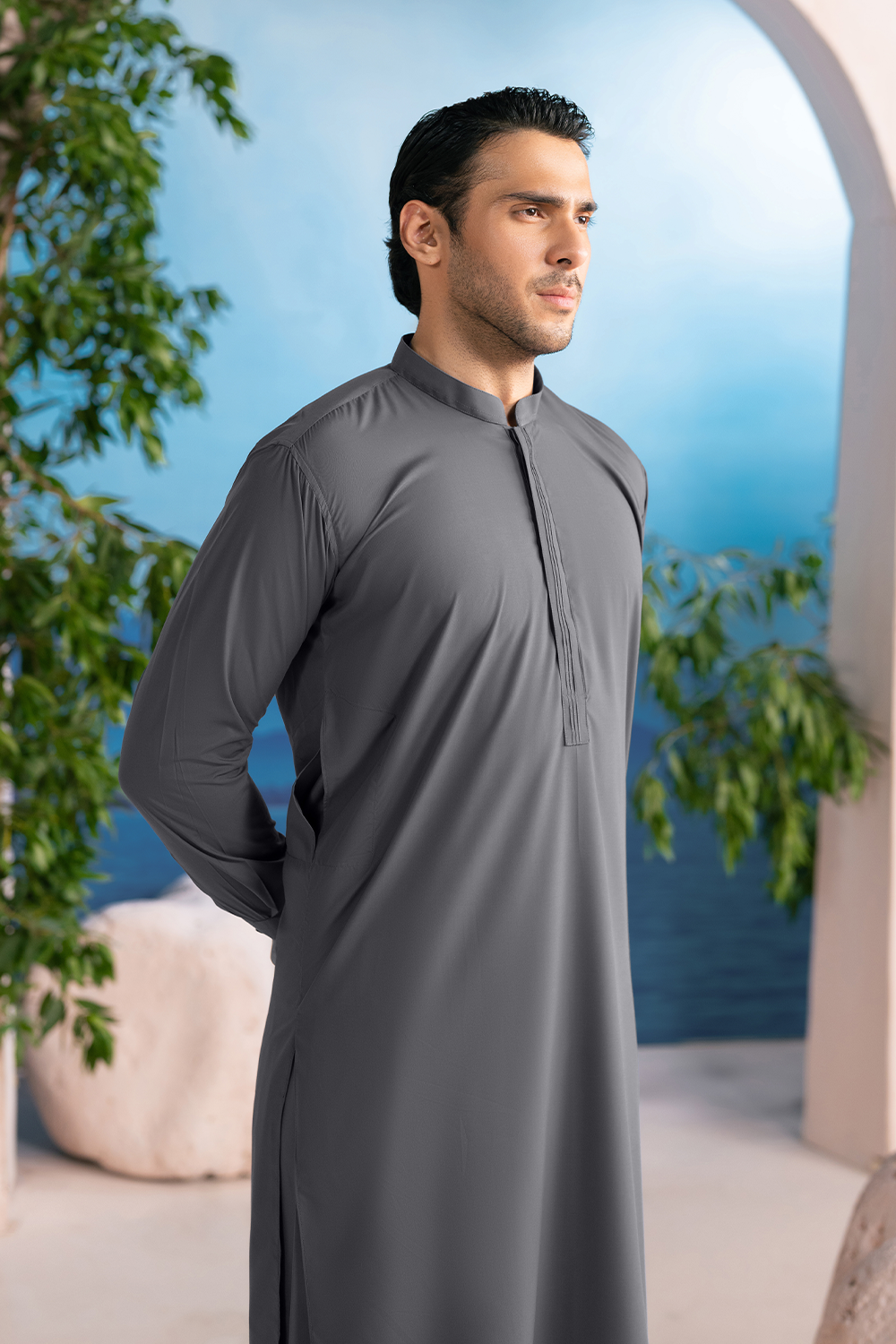 Shalwar Kameez | Slate Grey