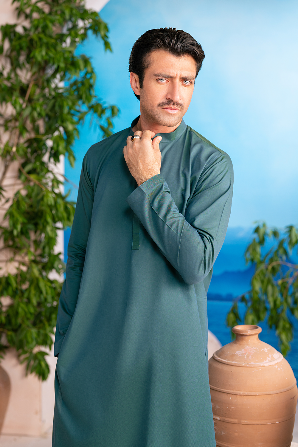 Deep Pine Green | Kurta Trouser