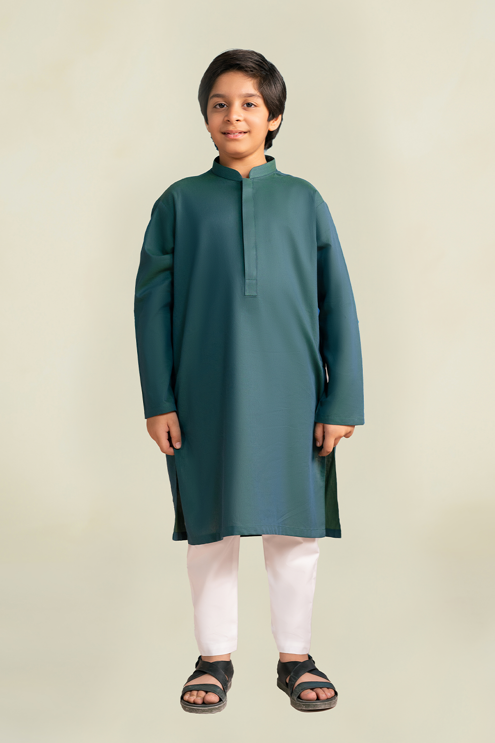 Boys - Kurta Trouser | Pine Green