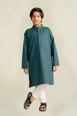 Boys - Kurta Trouser | Pine Green