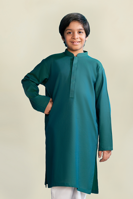 Boys - Kurta Trouser | Pine Green