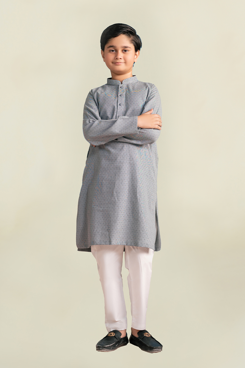 Boys - Kurta Trouser | Grey