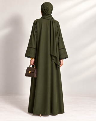 The Forest Pleat Abaya