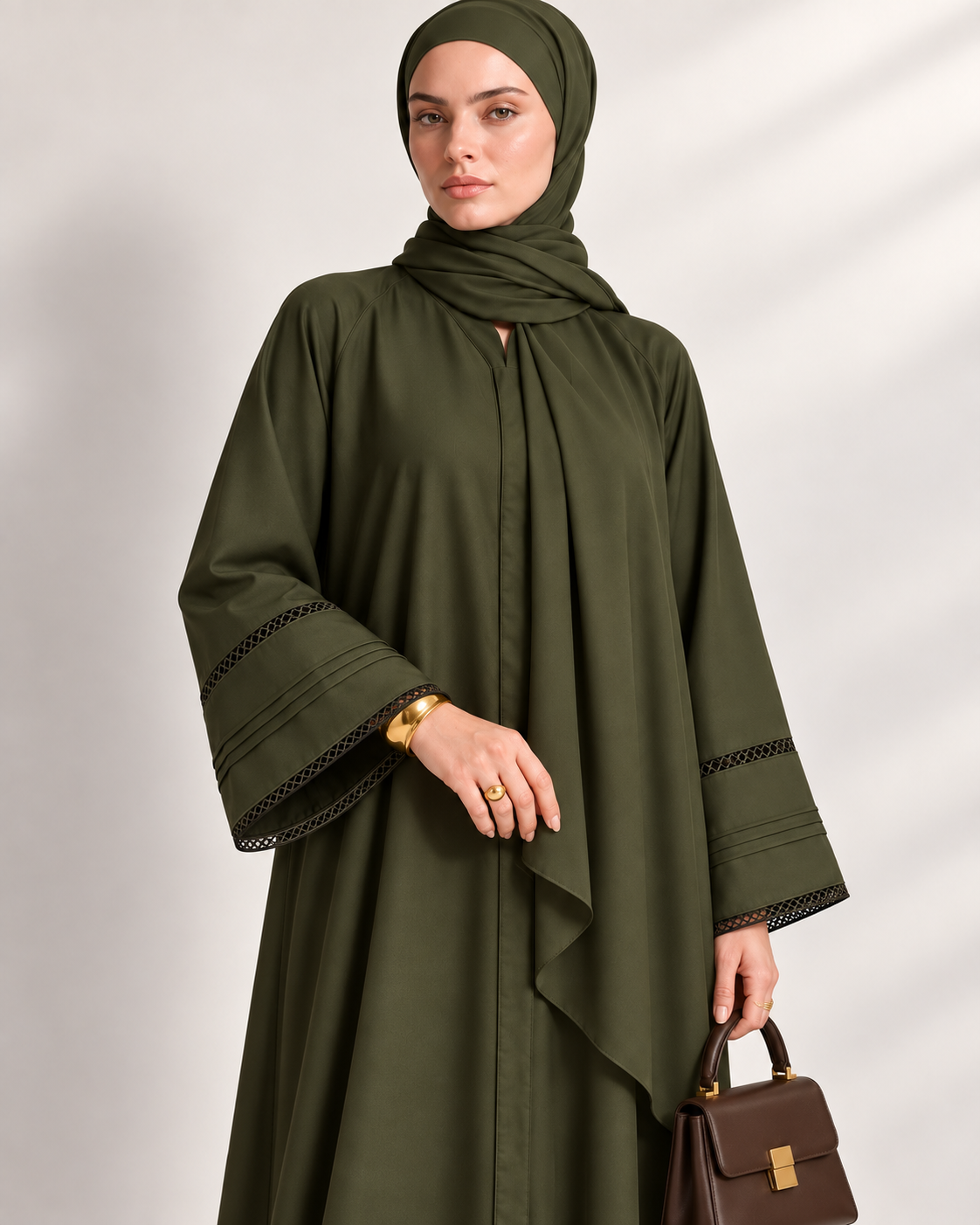 The Forest Pleat Abaya