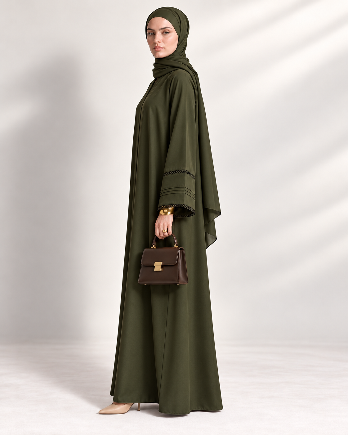 The Forest Pleat Abaya