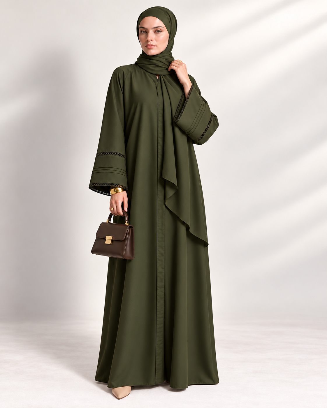 The Forest Pleat Abaya
