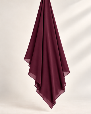 PLUM CHIFFON SCARF