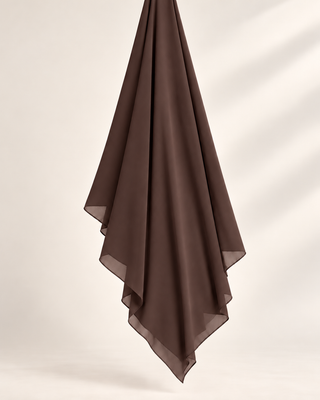 MOCHA CHIFFON SCARF
