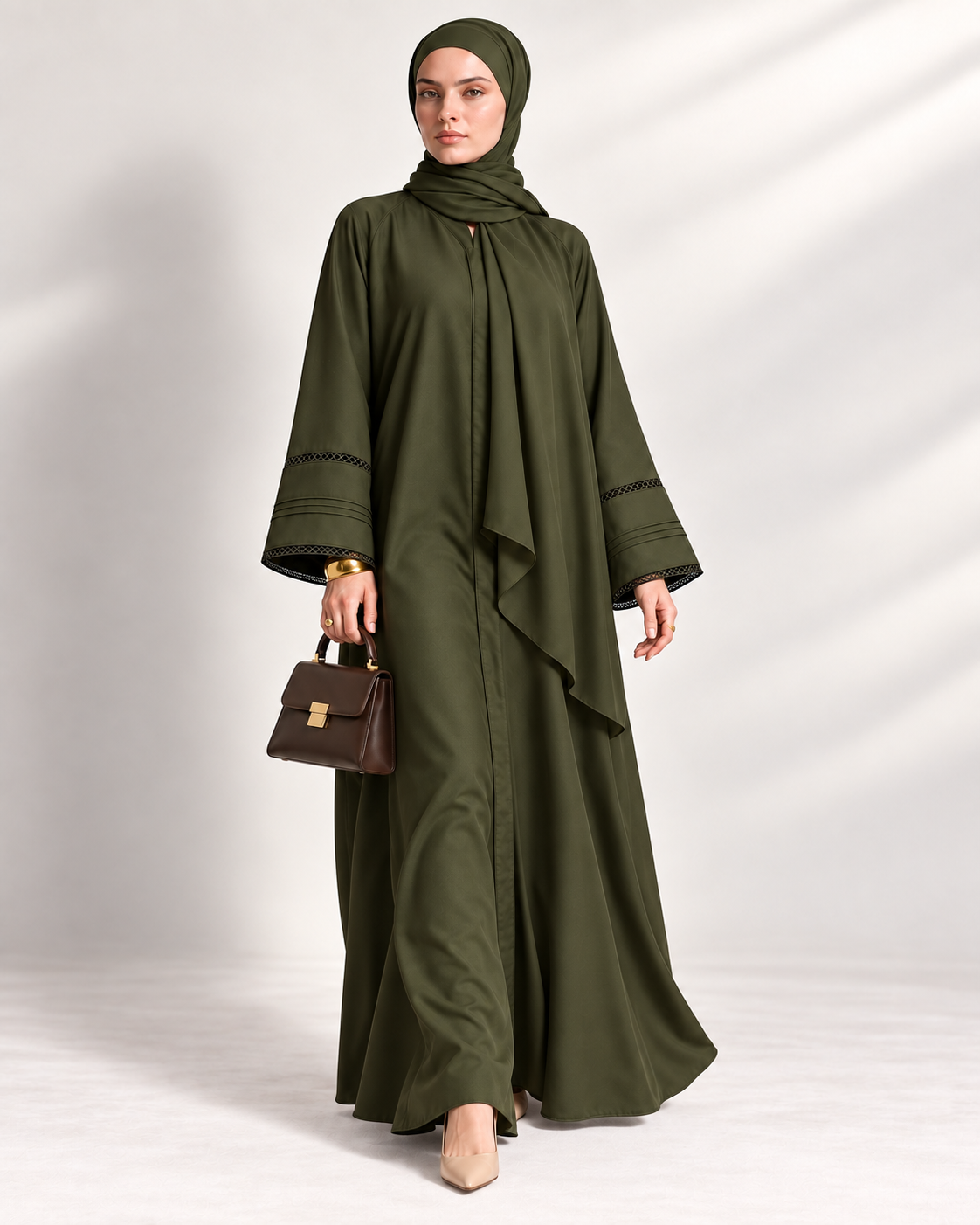 The Forest Pleat Abaya