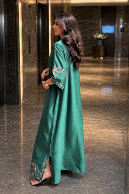 Emerald Bloom Kaftan