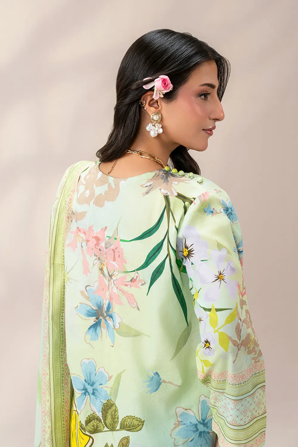 Elara — Mint Floral 3-Piece Set