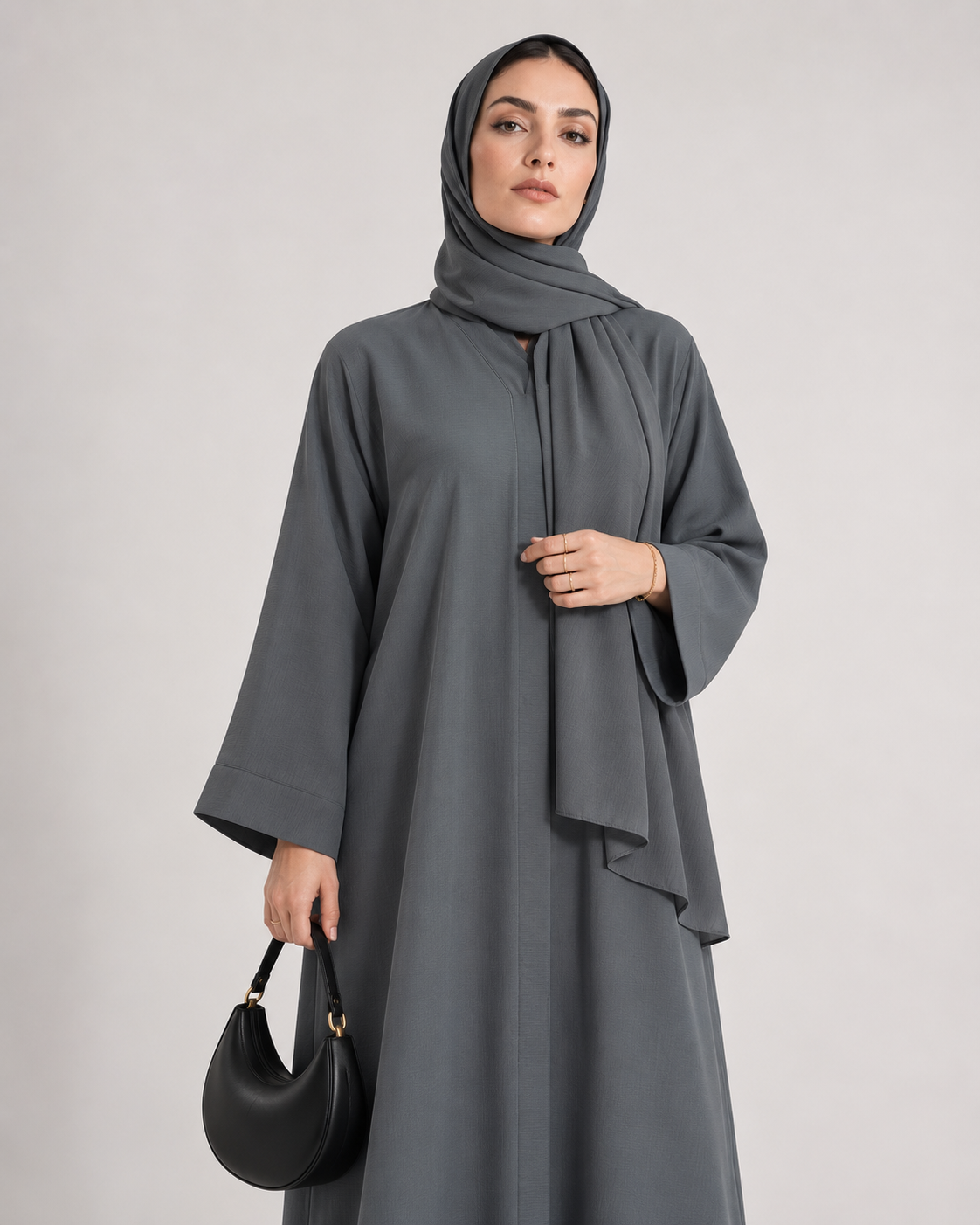 The Grey Column Abaya