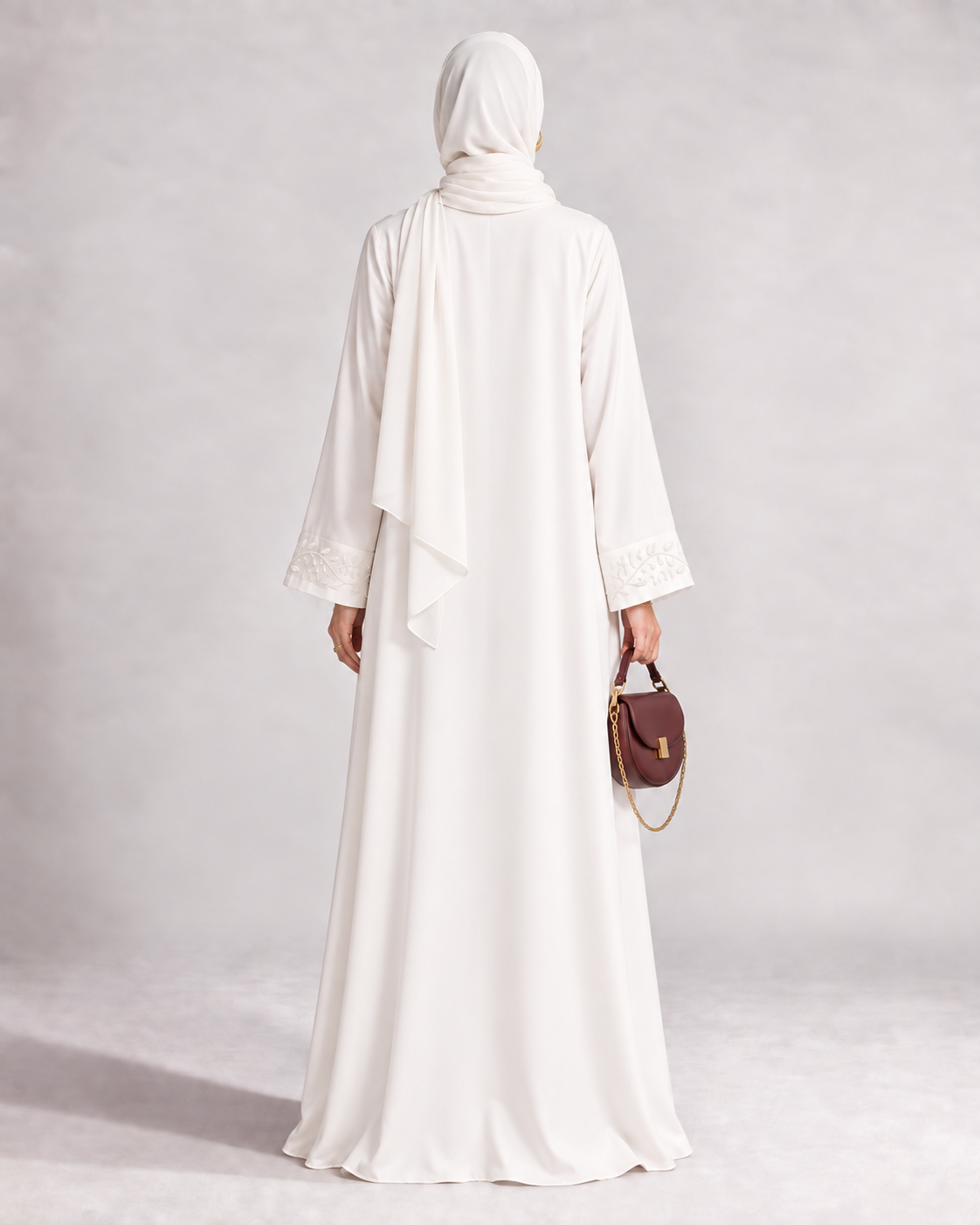 The Pearl White Abaya