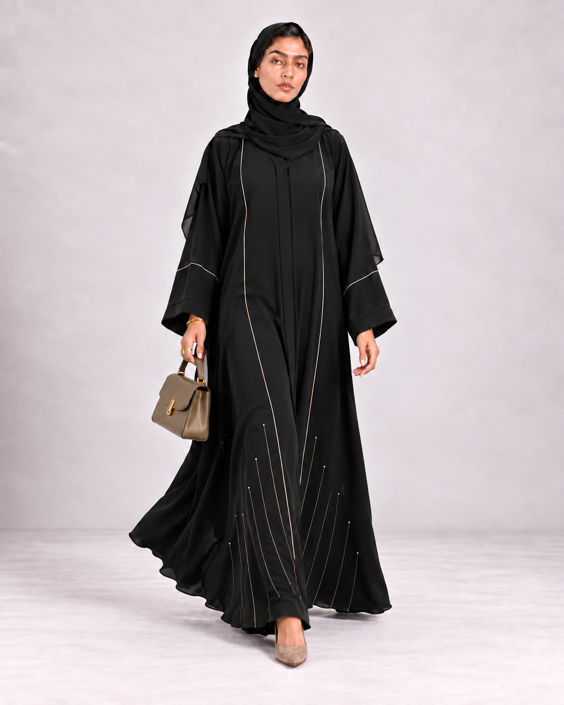 The Amber Trim Abaya
