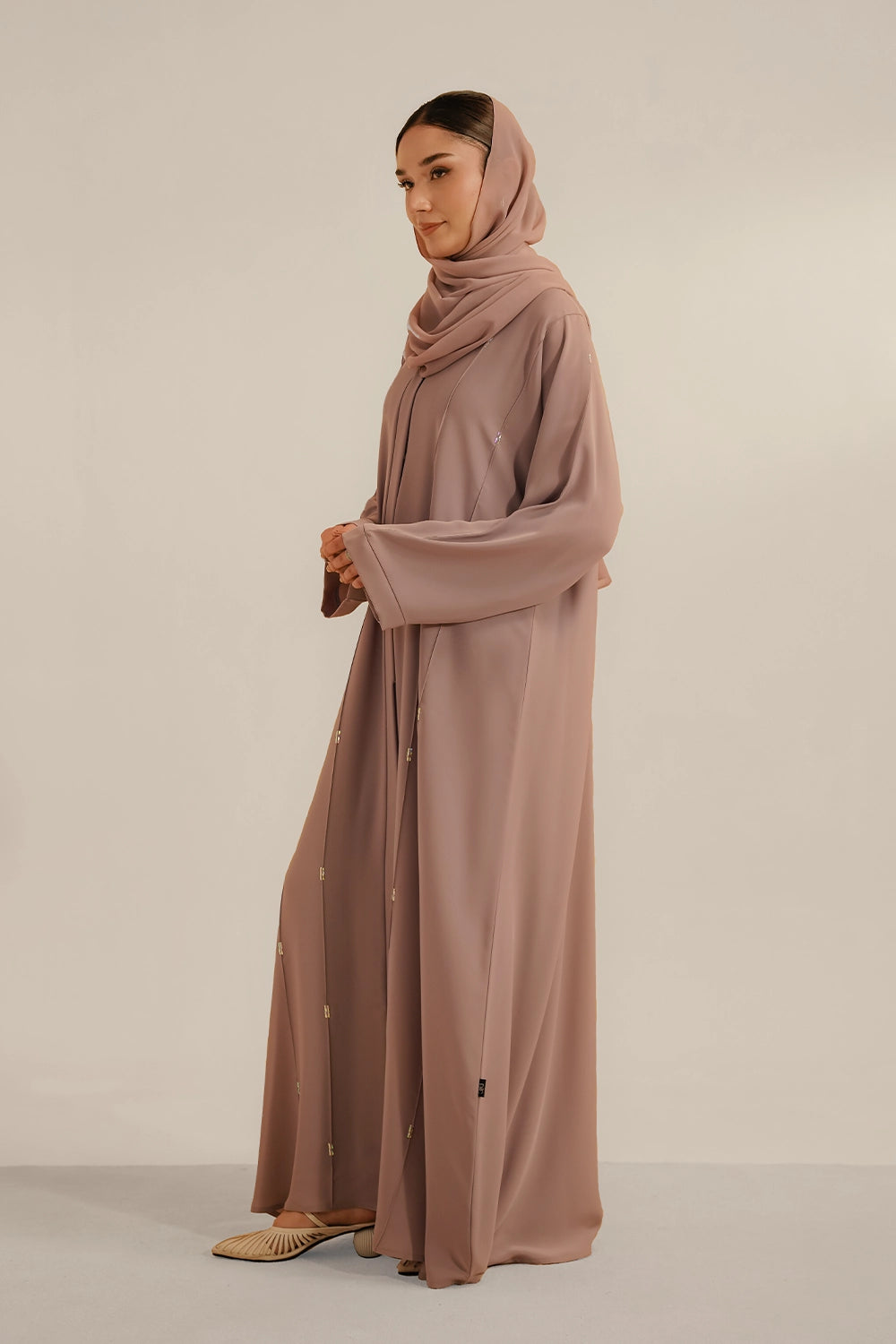 Embellished Abaya Set | Lilac