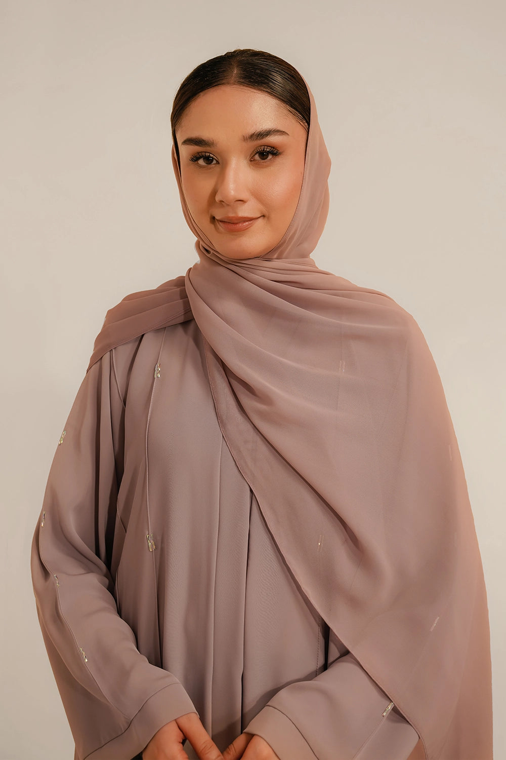 Embellished Abaya Set | Lilac