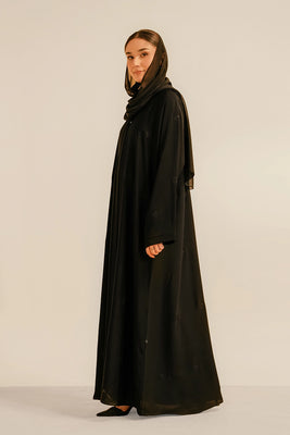 Embroidered Abaya Set | Black
