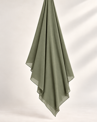 OLIVE CRINKLE SCARF