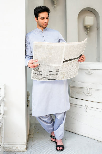 GREY SHALWAR KAMEEZ