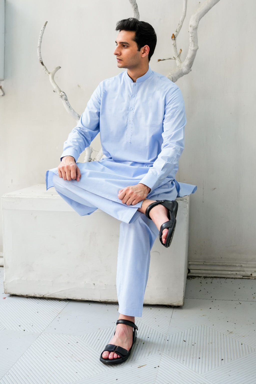 LIGHT BLUE SHALWAR KAMEEZ