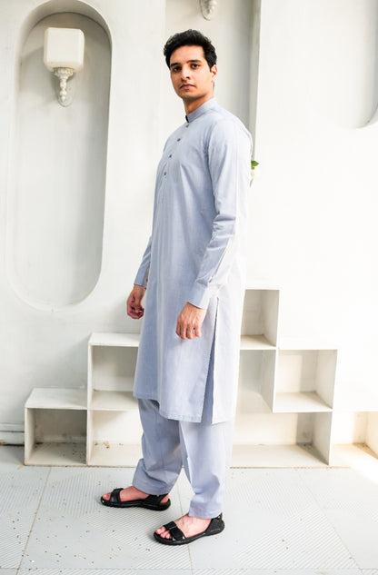 GREY SHALWAR KAMEEZ