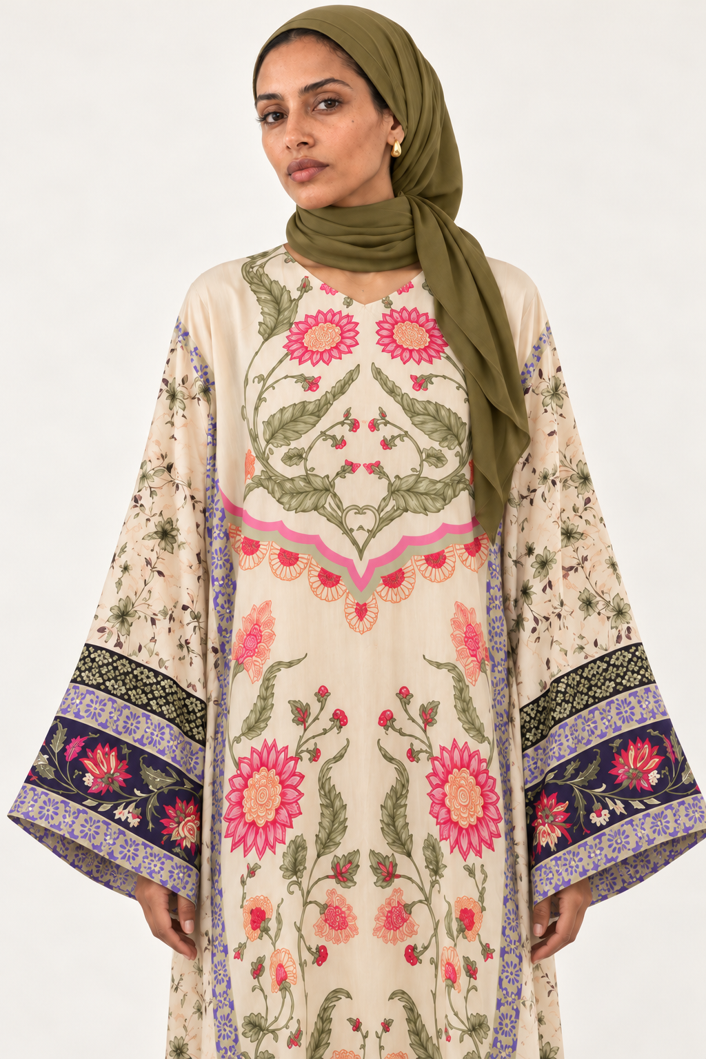 Ivory Floral Dress
