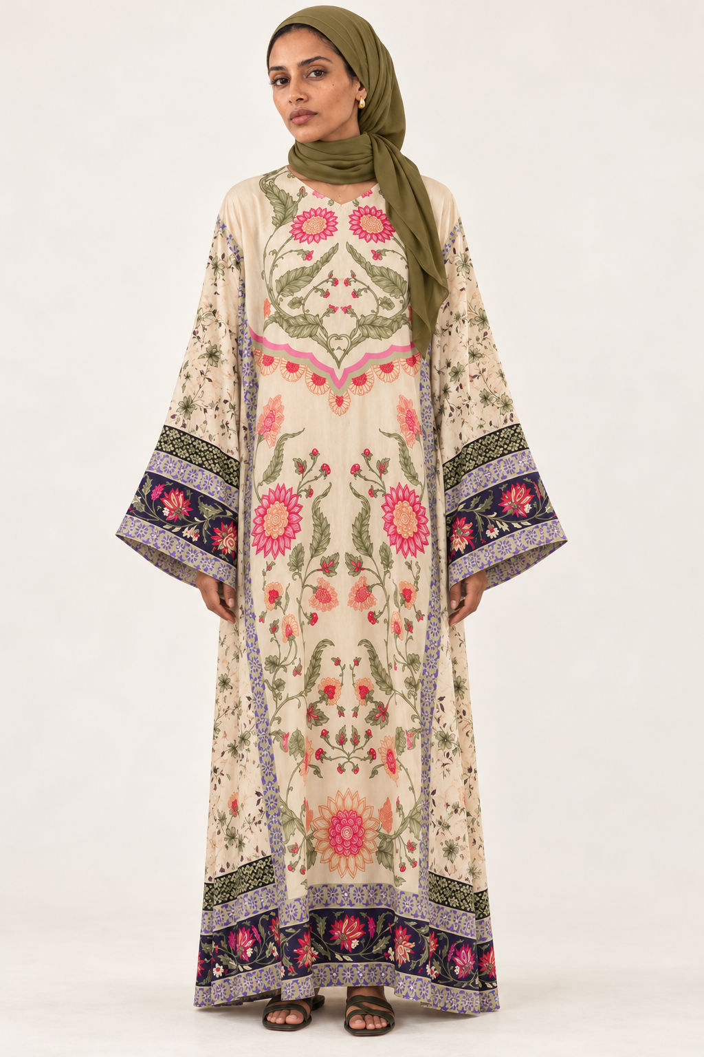Ivory Floral Dress