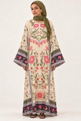 Ivory Floral Dress