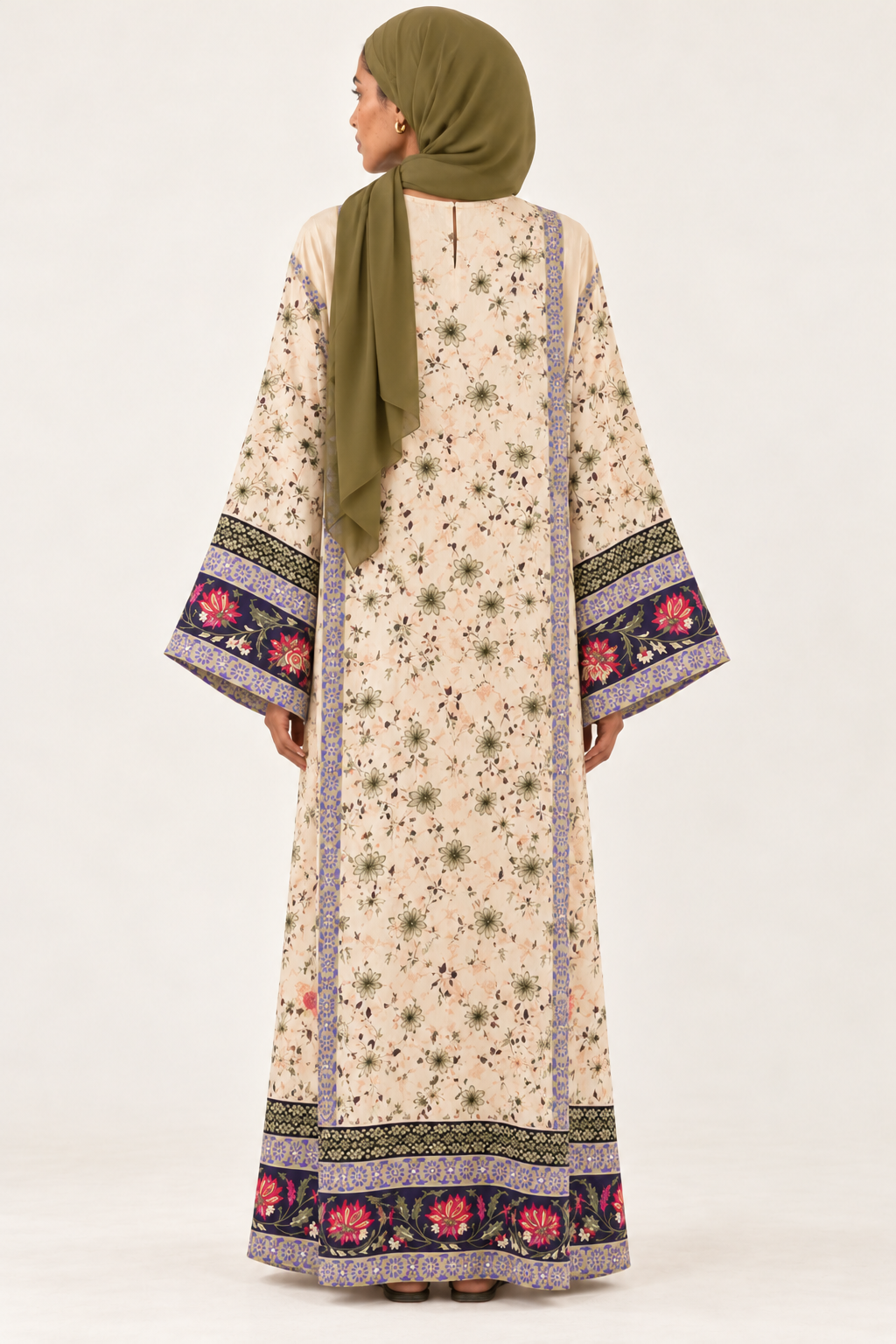 Ivory Floral Dress