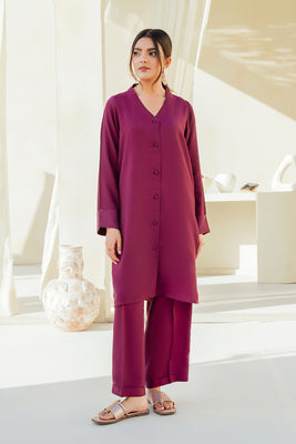 SOLIDS CO-ORD | BURGUNDY BLISS