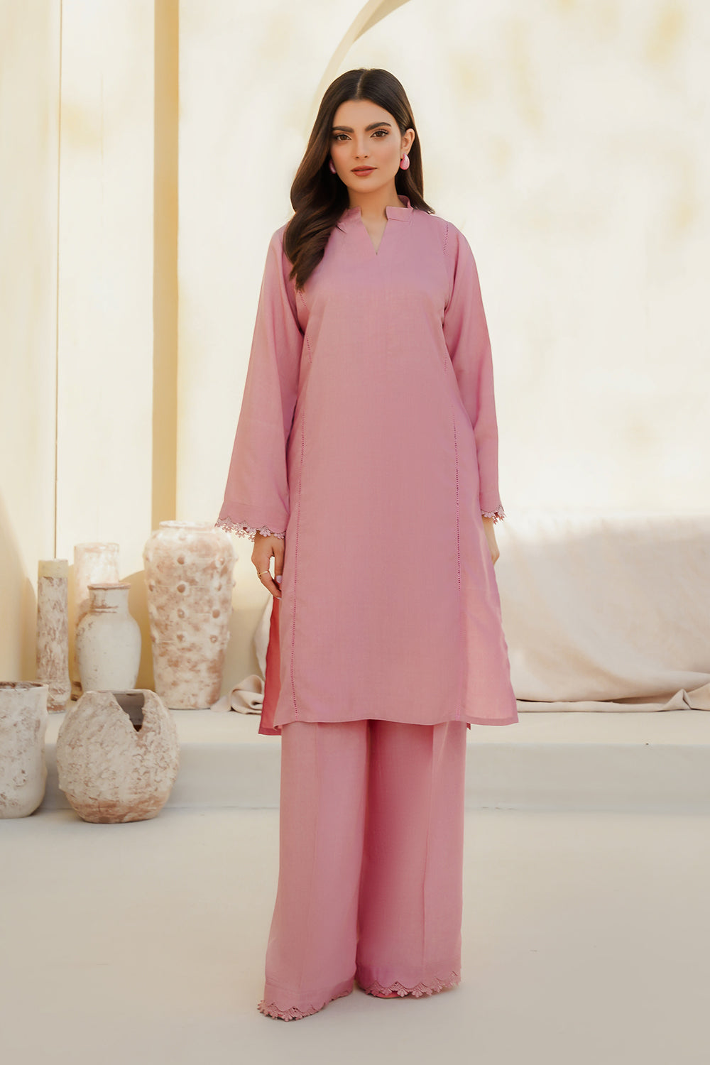 SOLIDS CO-ORD | FLAMINGO PINK