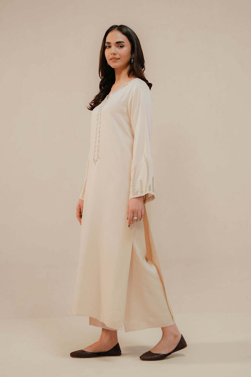 EMBROIDERED CO-ORD | IVORY WHITE