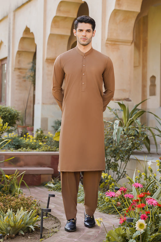 SHALWAR KAMEEZ FOR MEN | COFFEE BROWN 1000