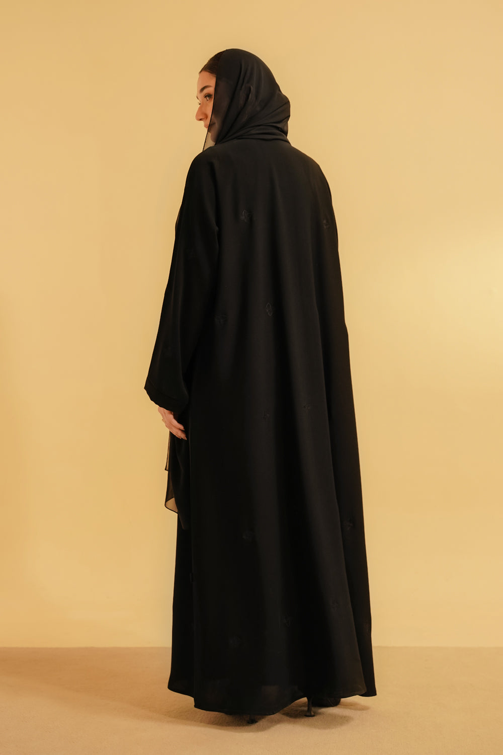 Embroidered Abaya | Black