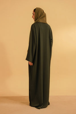 Textured Abaya | Olive