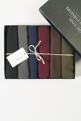 Chiffon Hijab (Dark) - Bundle of Six