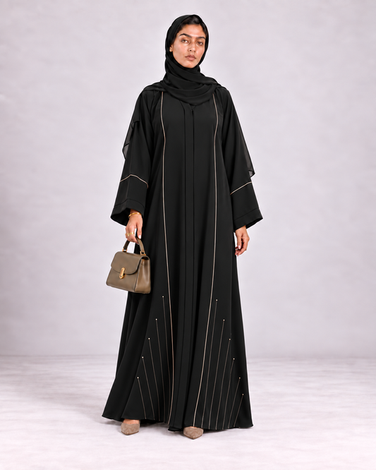 The Amber Trim Abaya 1122