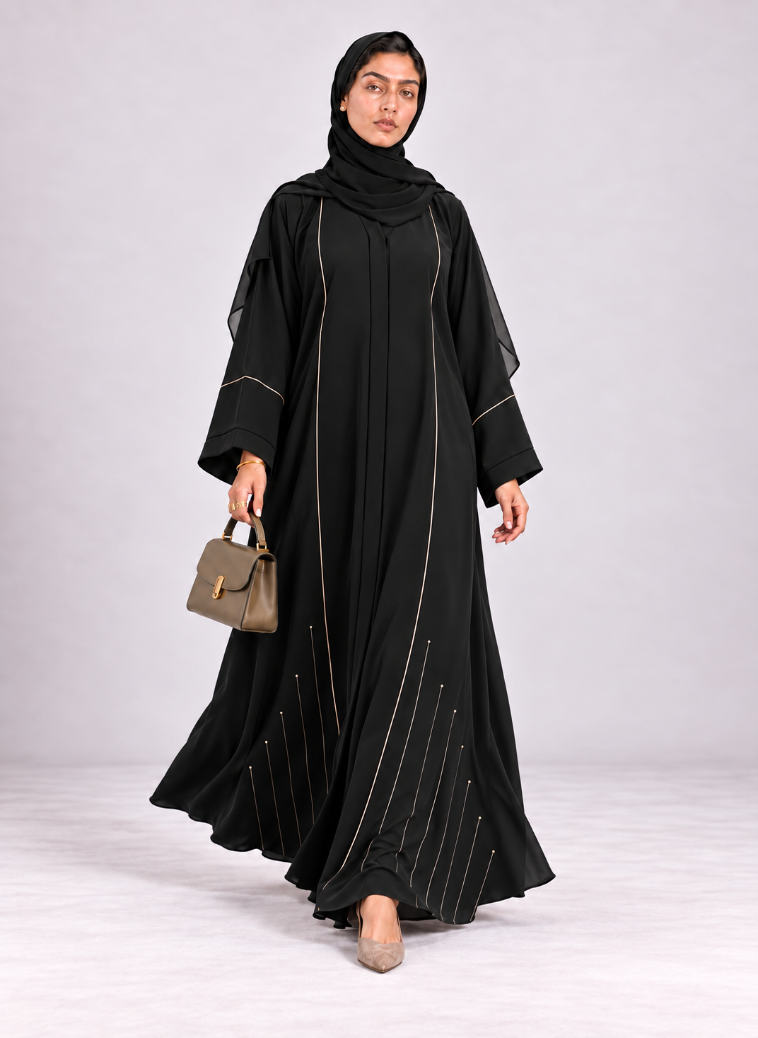 The Amber Trim Abaya