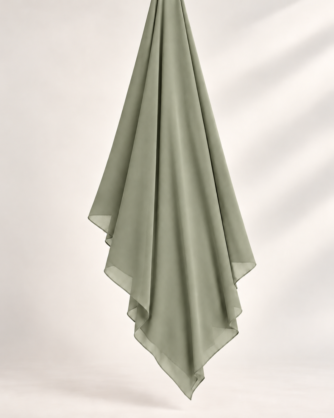 SAGE GREEN CHIFFON SCARF