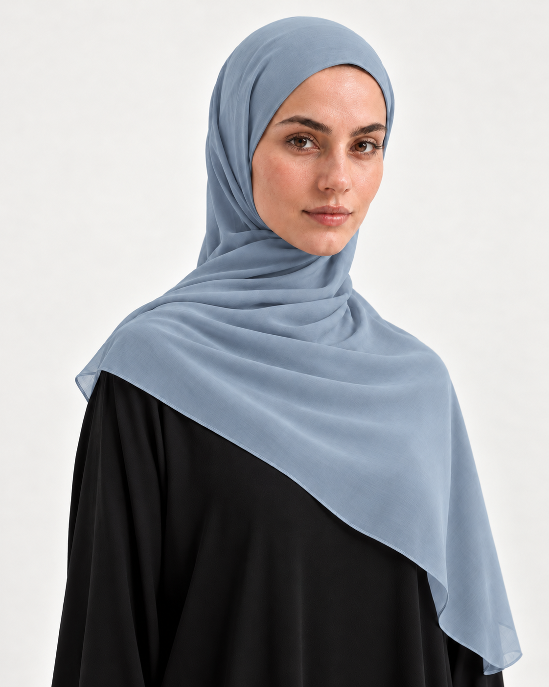 POWDER BLUE CHIFFON SCARF