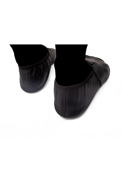 Half Leather Socks - Black
