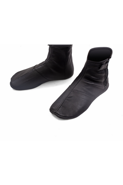 Full Leather Socks - Black