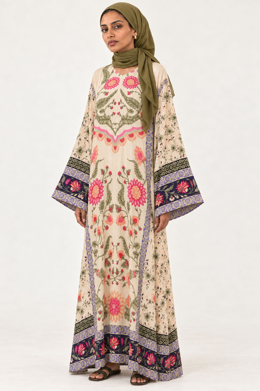 Ivory Floral Dress