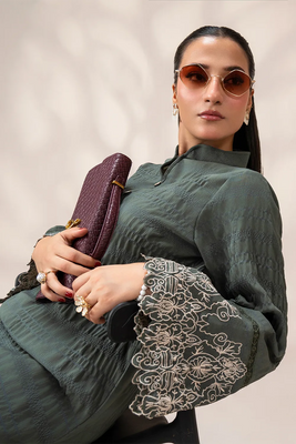 Olivia — Olive Embroidered Co-ord Set