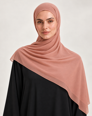 ROSE CHIFFON SCARF