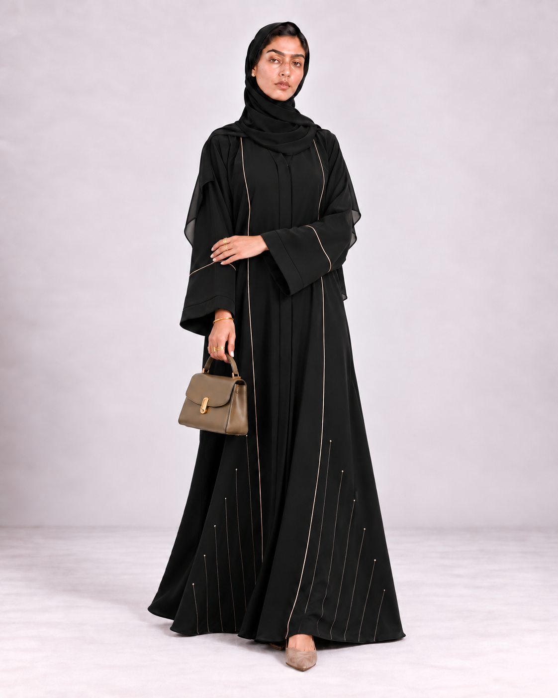 The Amber Trim Abaya