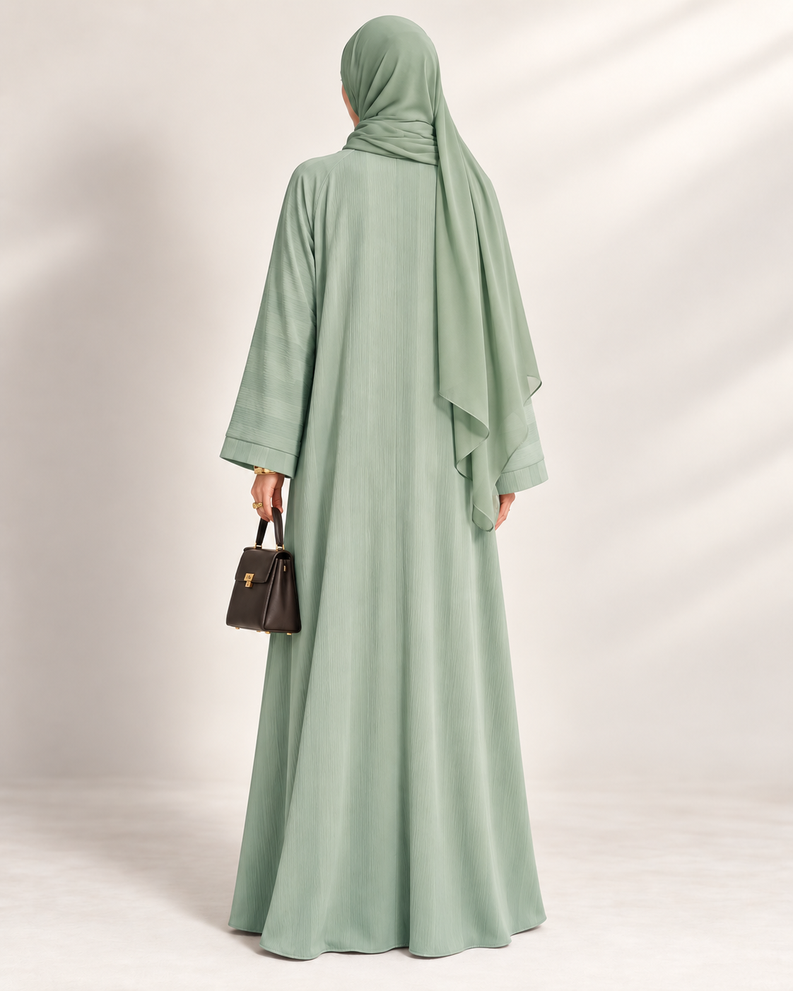 The Striped Crinkle Abaya