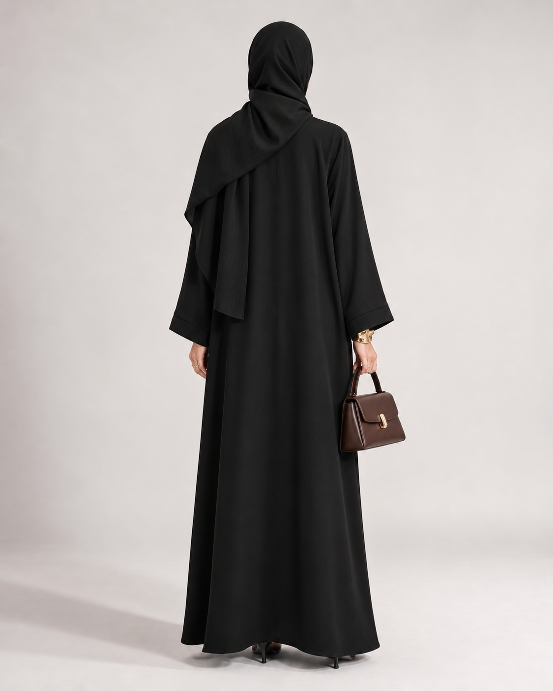 The Black Column Abaya
