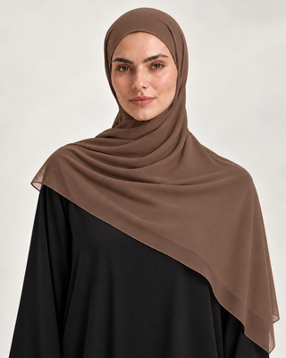 WALNUT CHIFFON SCARF